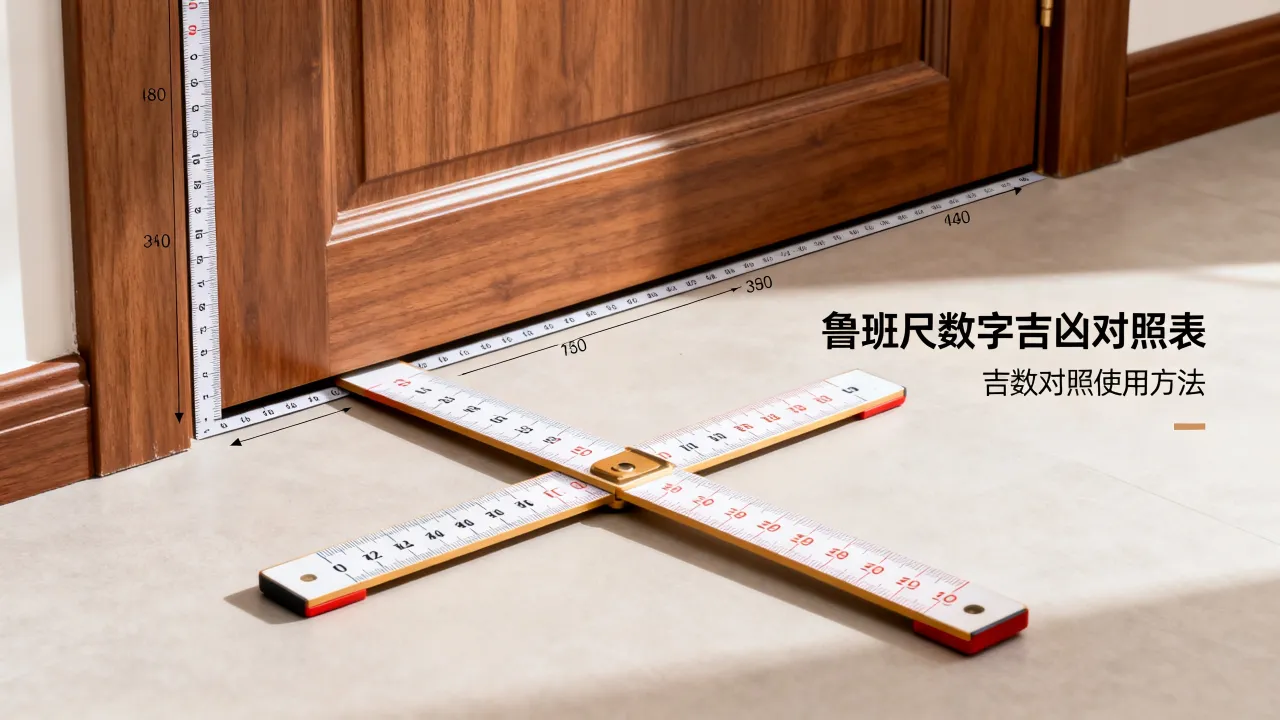 鲁班尺怎么看数字吉凶，鲁班尺吉数怎么对照使用？