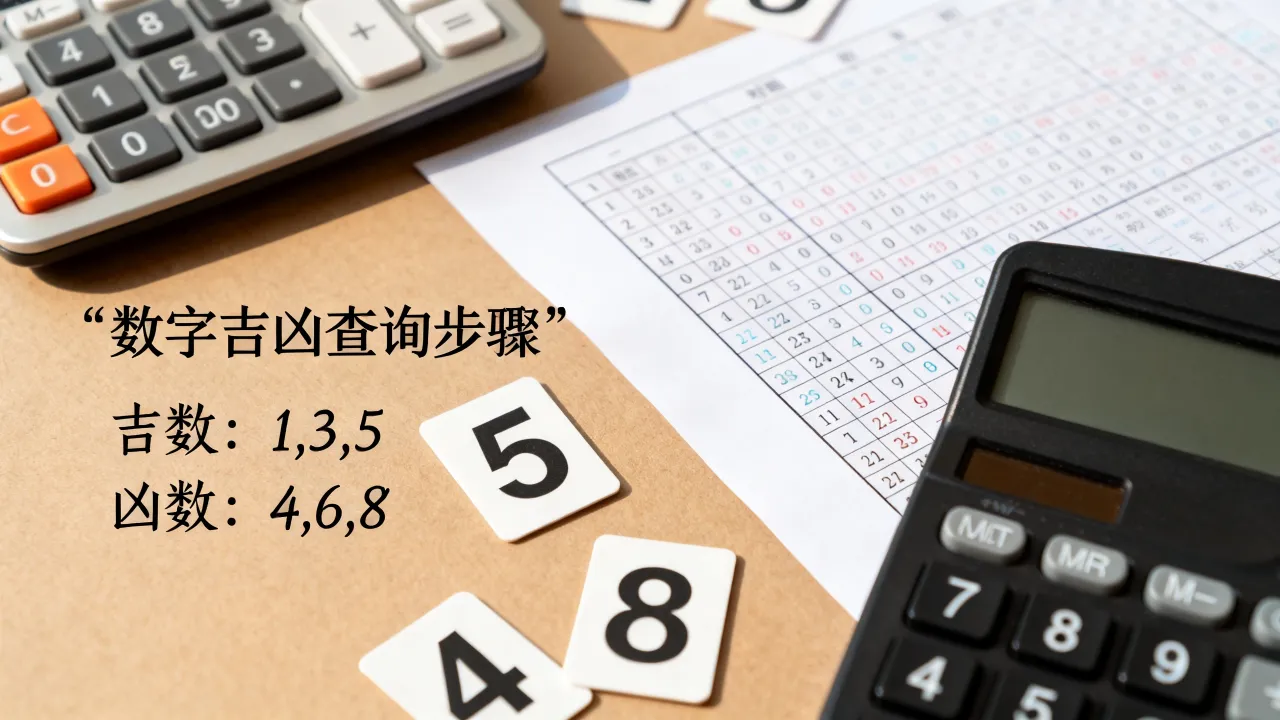 数字吉凶怎么算，数字吉凶对照表查询方法是什么