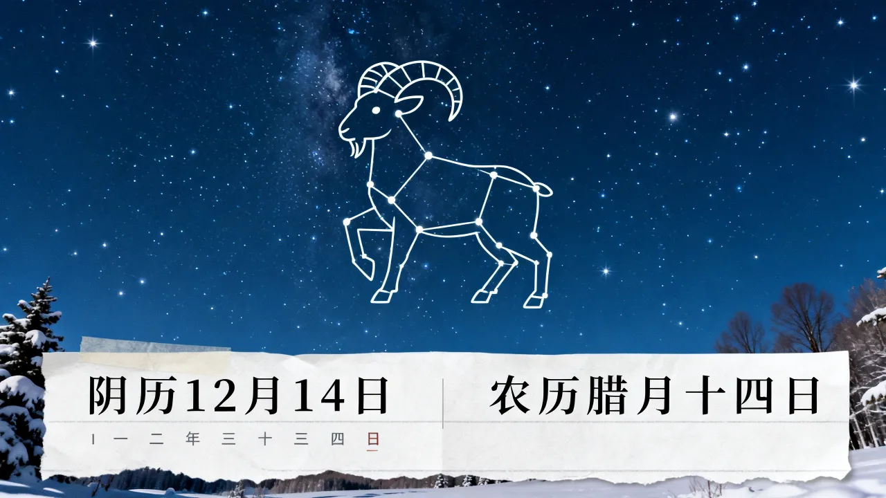 阴历12月14日是什么星座，农历腊月十四日是什么星座