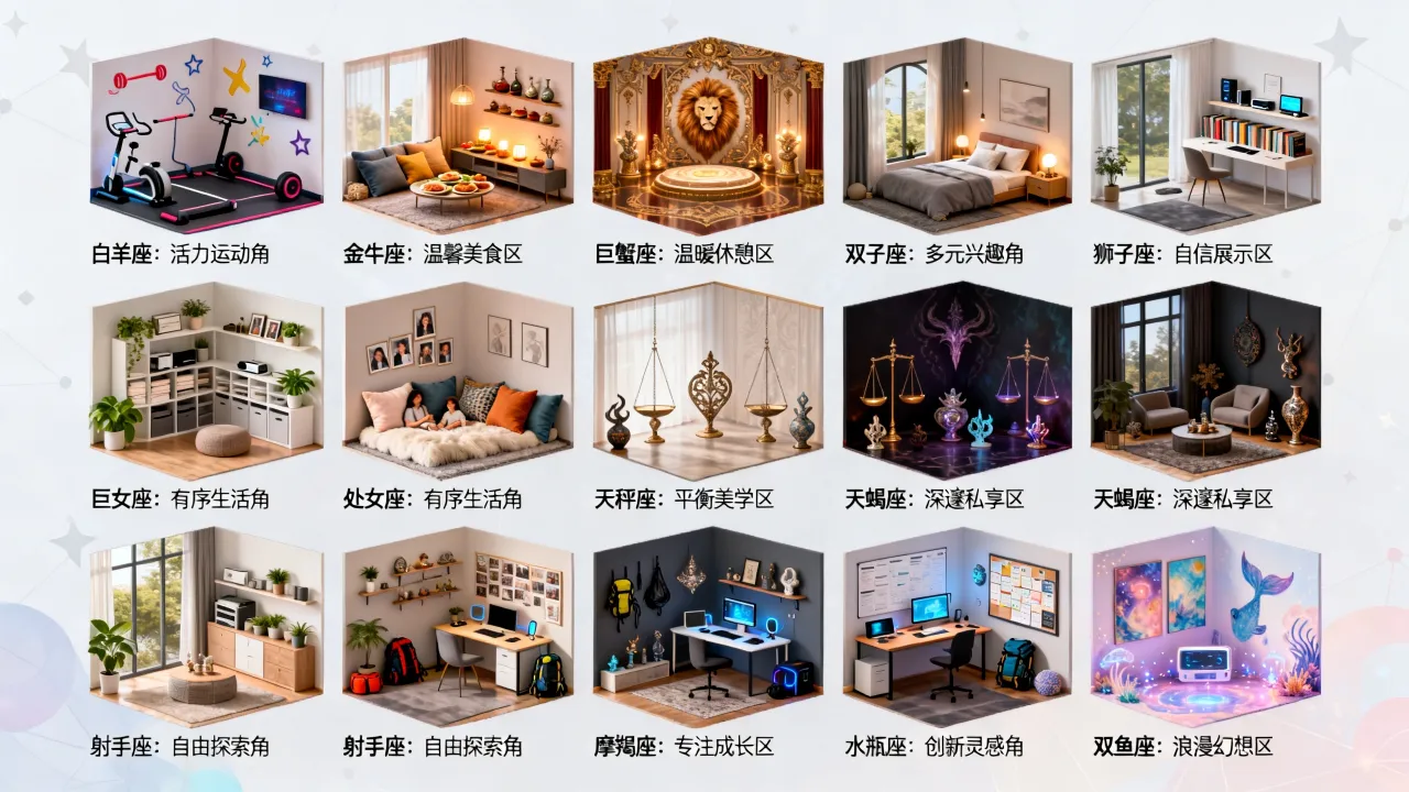 十二星座房间长什么样?十二星座专属房间怎么布置 十二星座房间长什么样?十二星座专属房间怎么布置