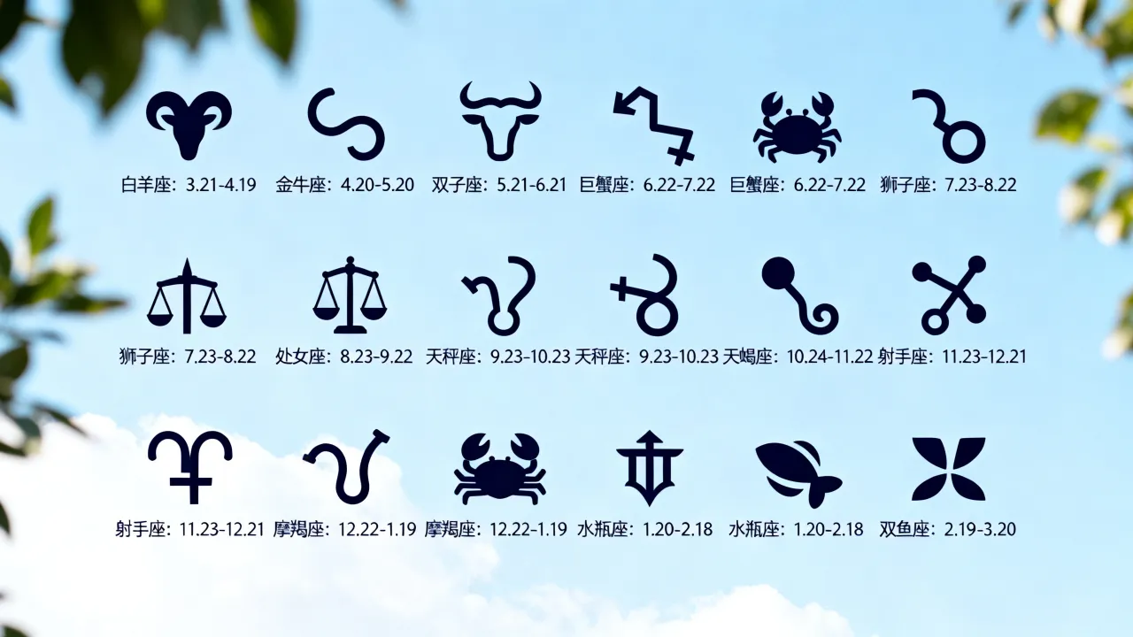 2018十二生星座日期是什么？十二星座日期查询表