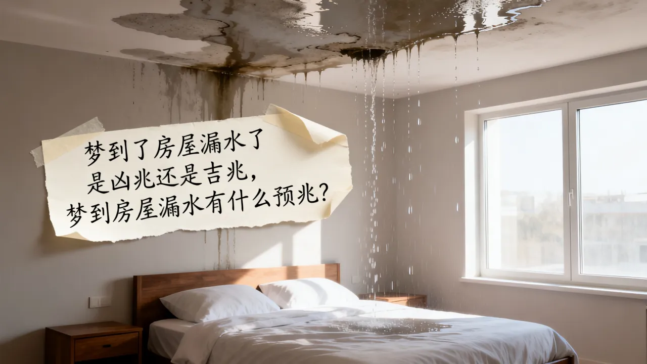 梦到了房屋漏水了是凶兆还是吉兆，梦到房屋漏水有什么预兆？
