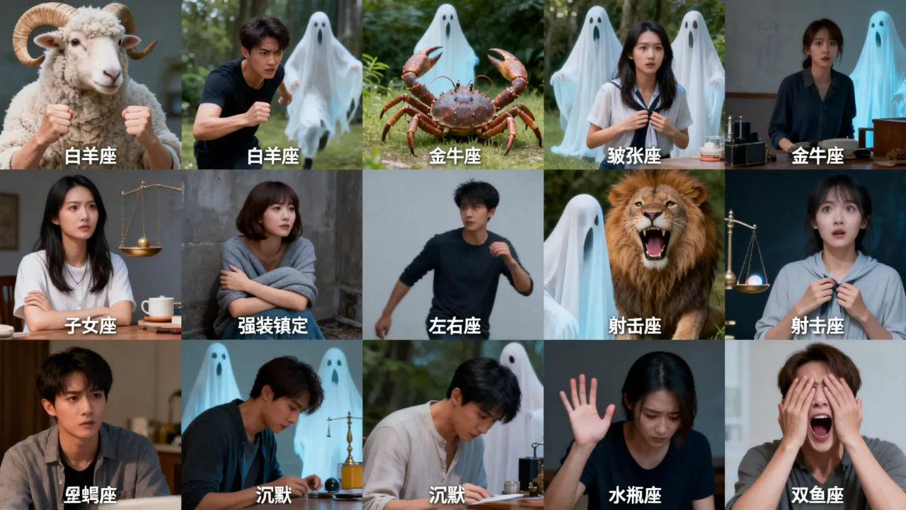 十二星座遇到鬼会有什么反应,十二星座谁最怕鬼? 十二星座遇到鬼会有什么反应,十二星座谁最怕鬼?
