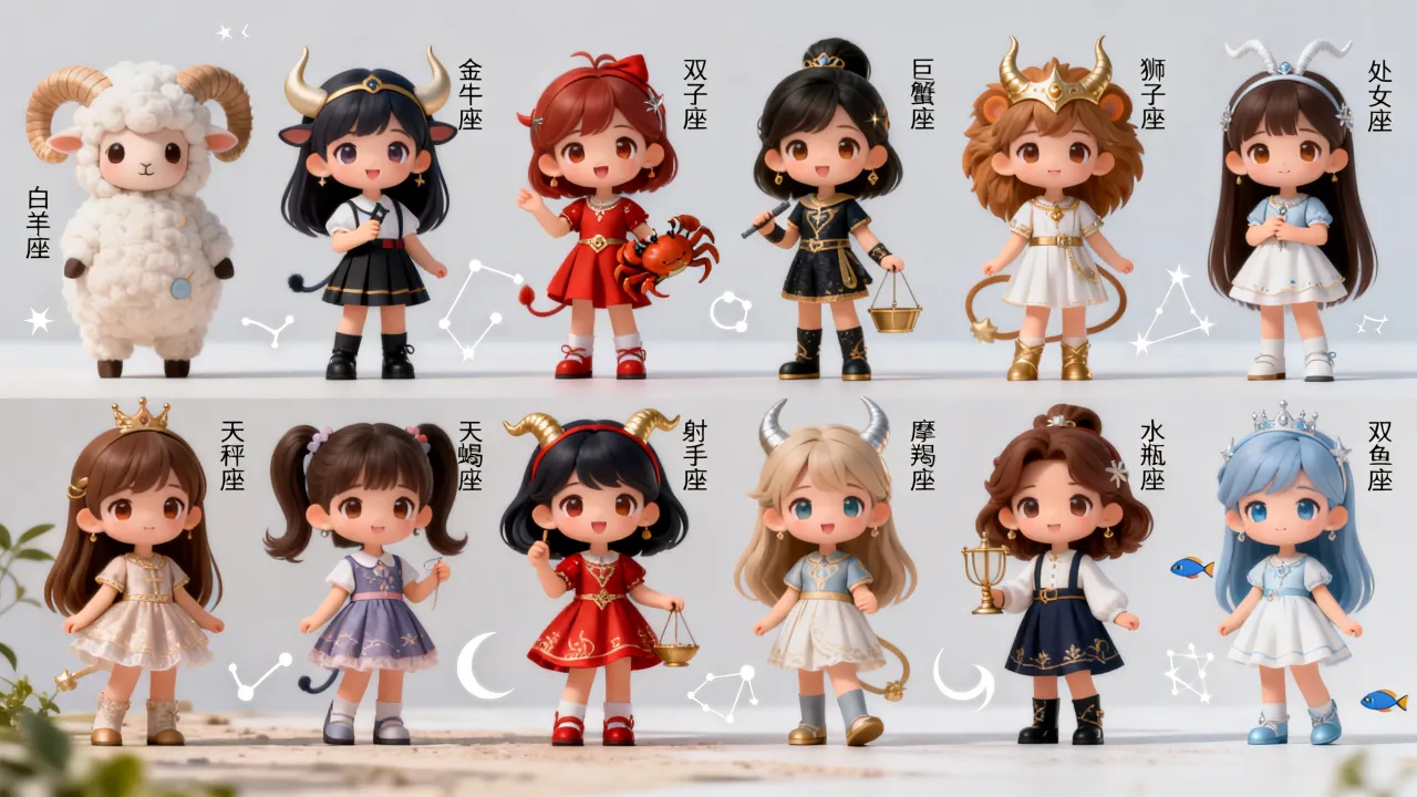 十二星座萌女孩图片有哪些,十二星座萌女孩图片哪个最好看 十二星座萌女孩图片有哪些,十二星座萌女孩图片哪个最好看