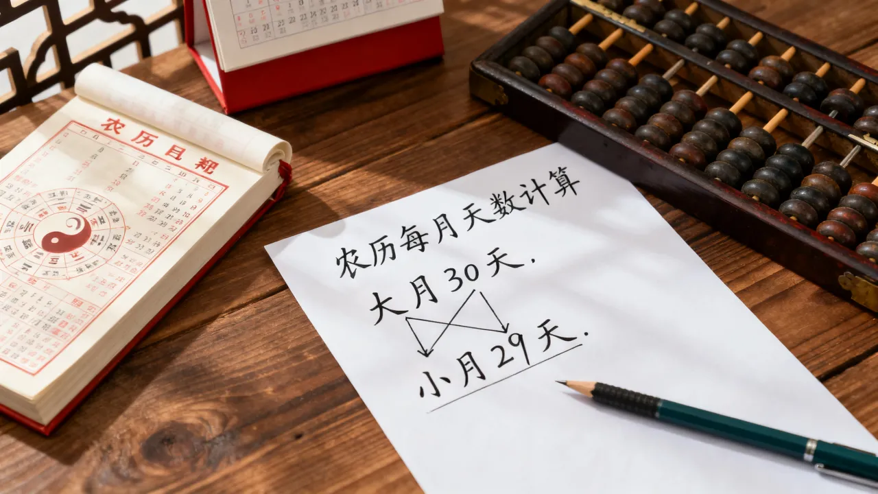 阴历天数计算表怎么算，农历每月天数怎么计算？