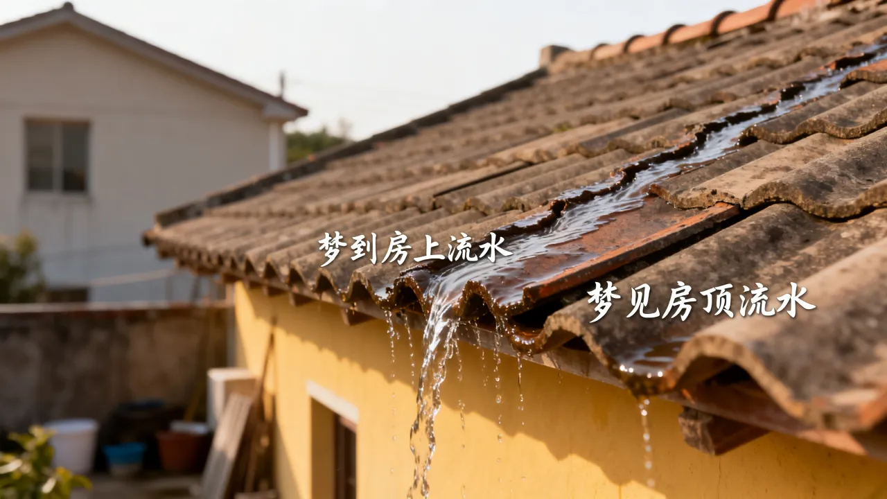 梦到房上流水是什么意思？梦见房顶流水是什么预兆？