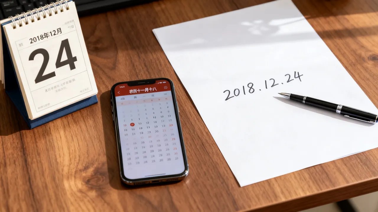 2018年12月24日阴历是几月几号,农历日期查询 2018年12月24日阴历是几月几号,农历日期查询