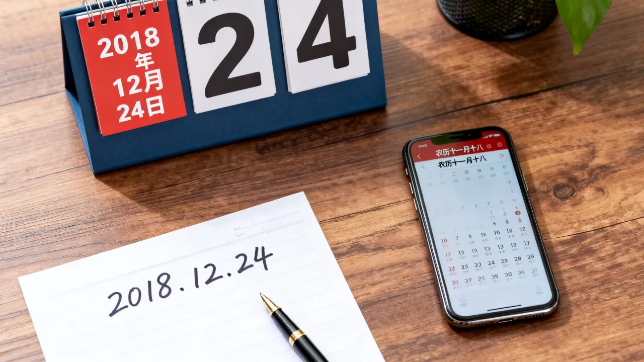 2018年12月24日阴历是几月几号,农历日期查询 2018年12月24日阴历是几月几号,农历日期查询