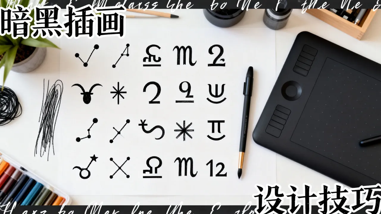 十二星座暗黑插画风格怎么画?漫暗黑系插画设计技巧 十二星座暗黑插画风格怎么画?漫暗黑系插画设计技巧