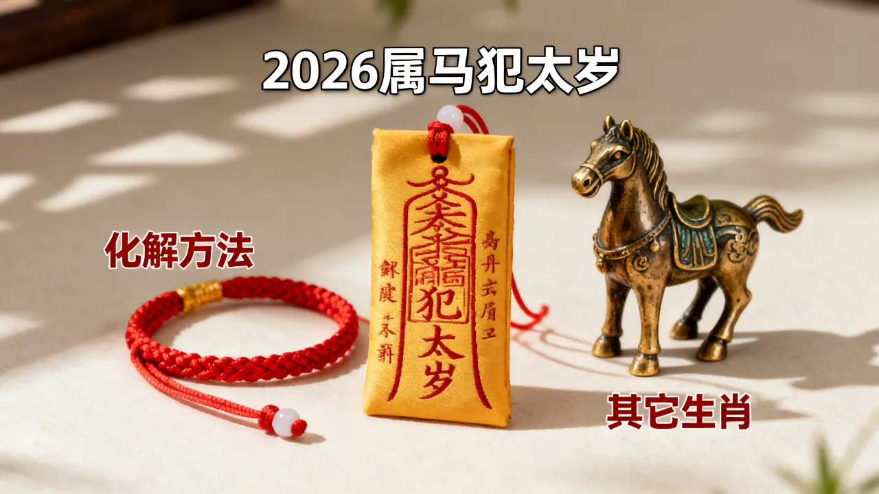 2026年属马犯太岁如何化解，2026年属马犯太岁其它生肖有哪些？