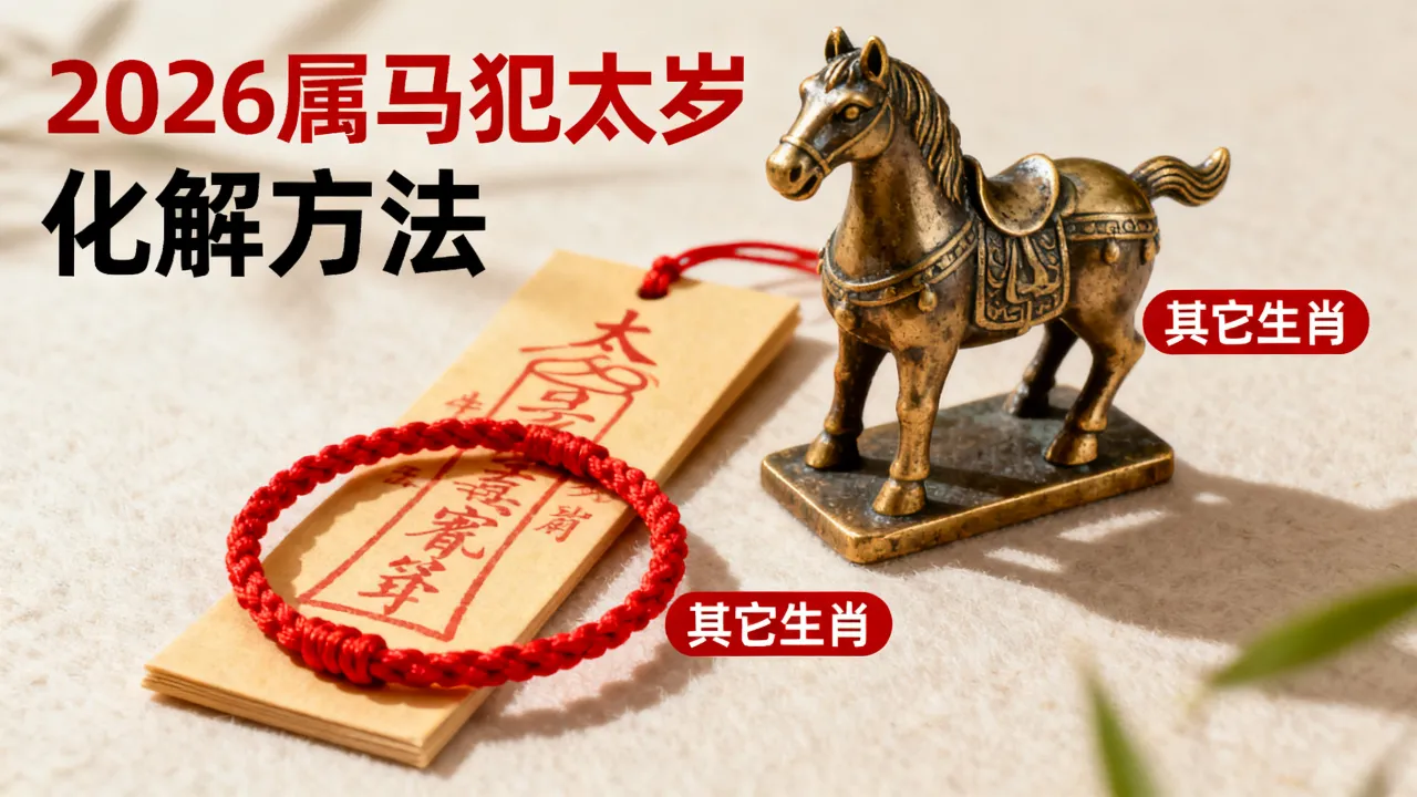 2026年属马犯太岁如何化解，2026年属马犯太岁其它生肖有哪些？