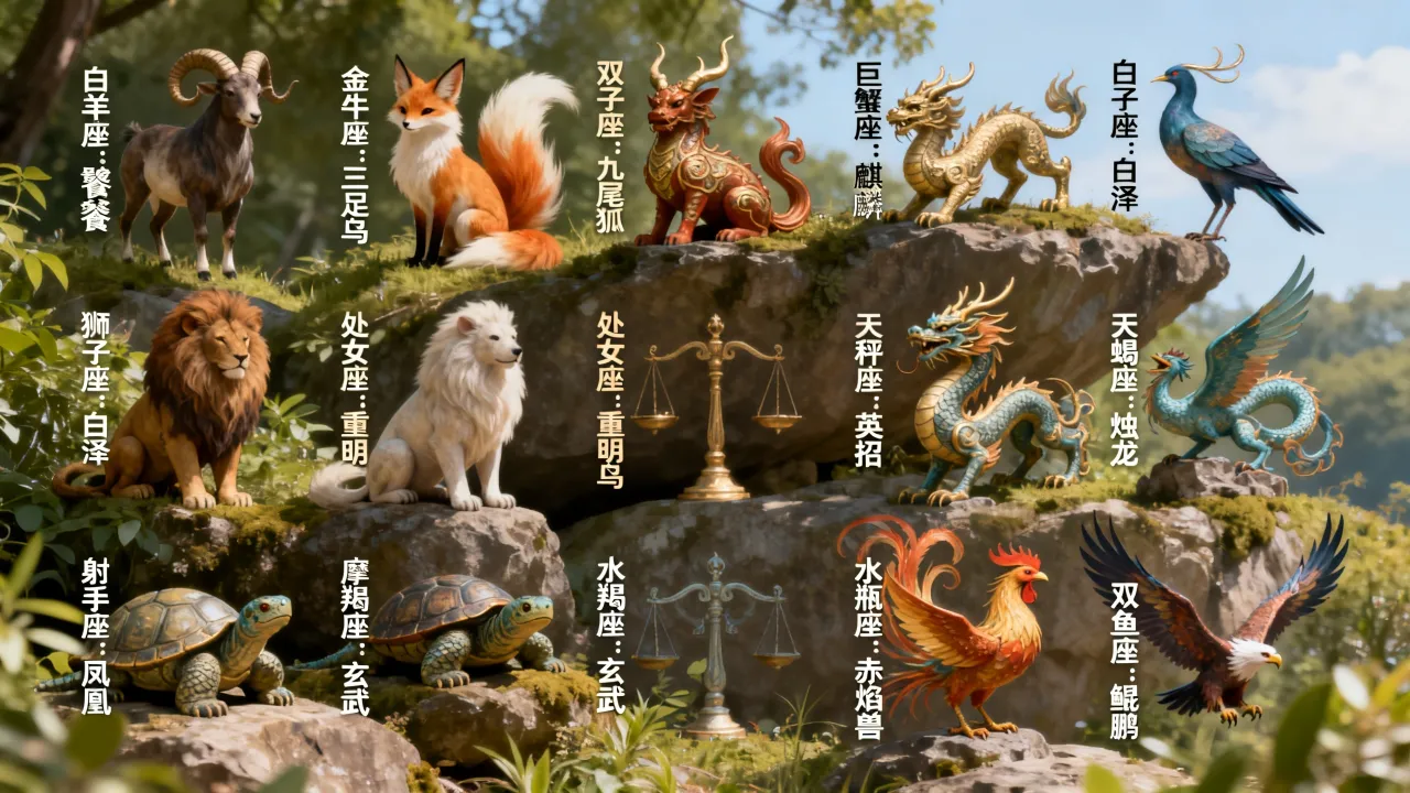 十二星座代表的守护兽是什么，十二星座守护神兽有哪些？