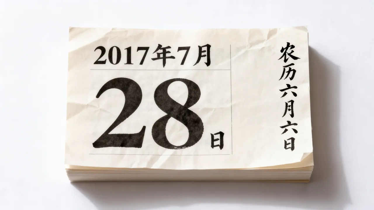 2017年7月28日阴历是多少，农历六月六日是什么日子？
