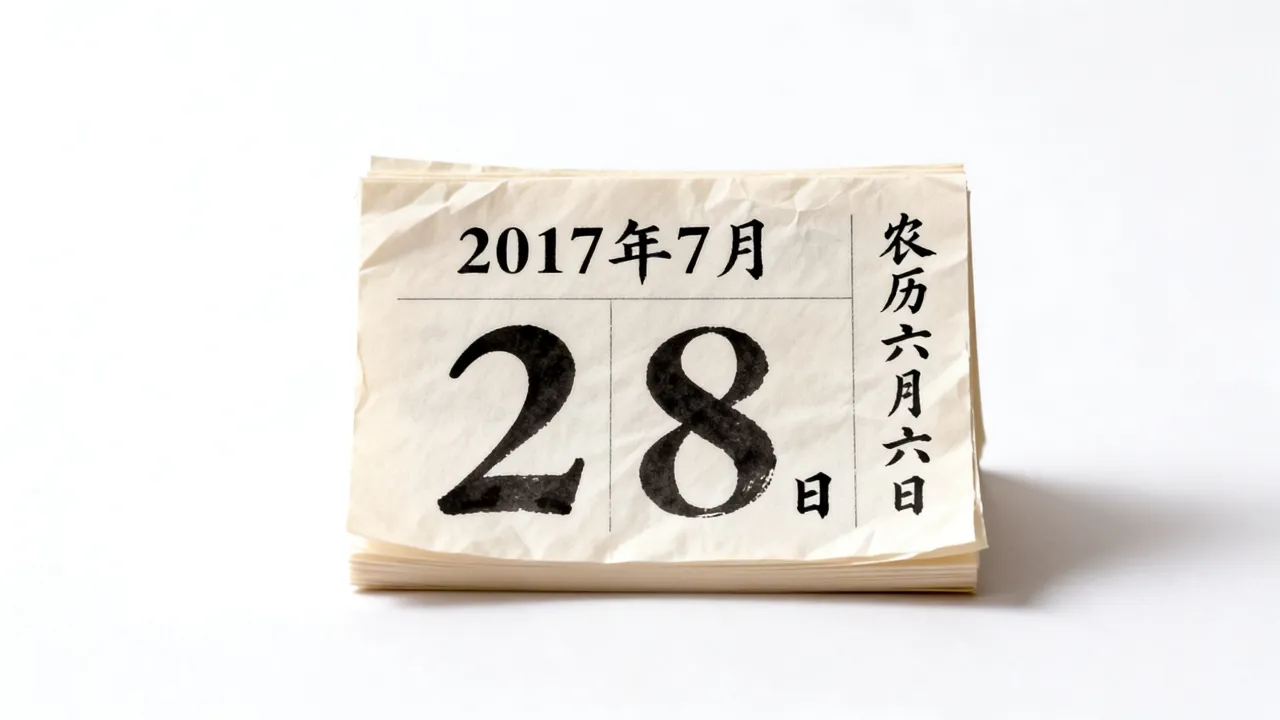 2017年7月28日阴历是多少，农历六月六日是什么日子？