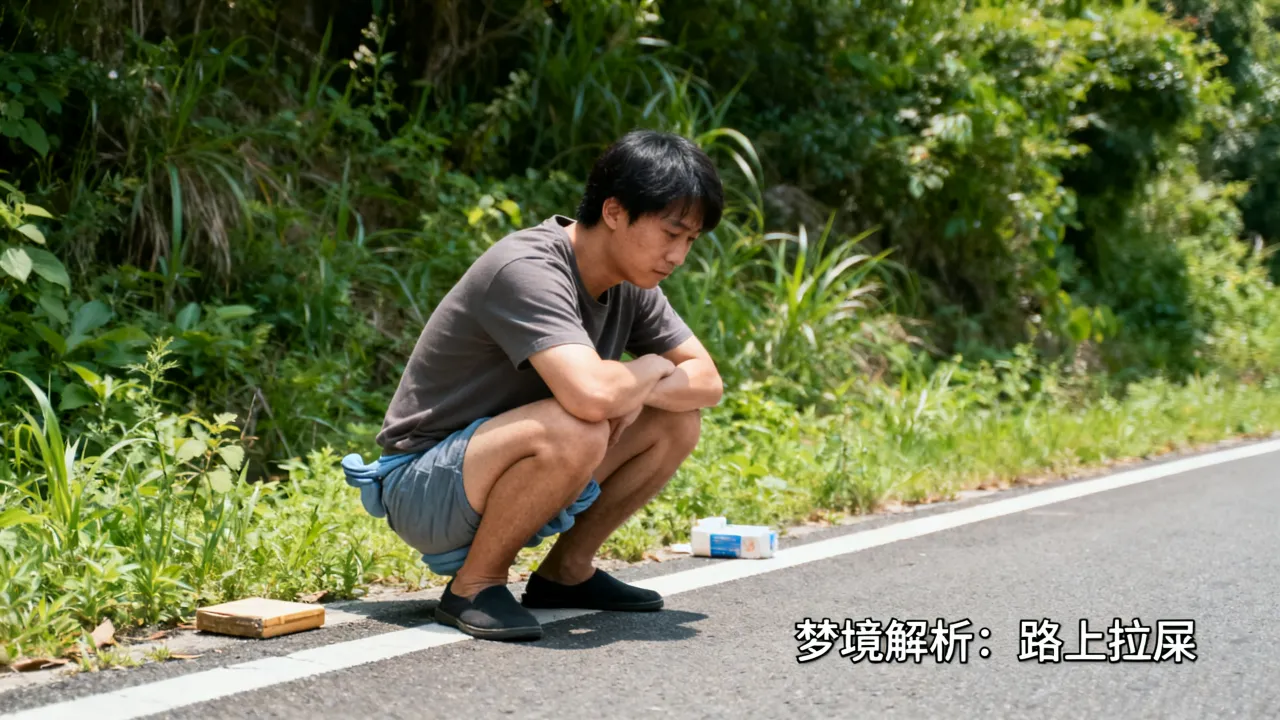 梦到自己在路上拉屎是什么预兆，梦见路边大便好不好