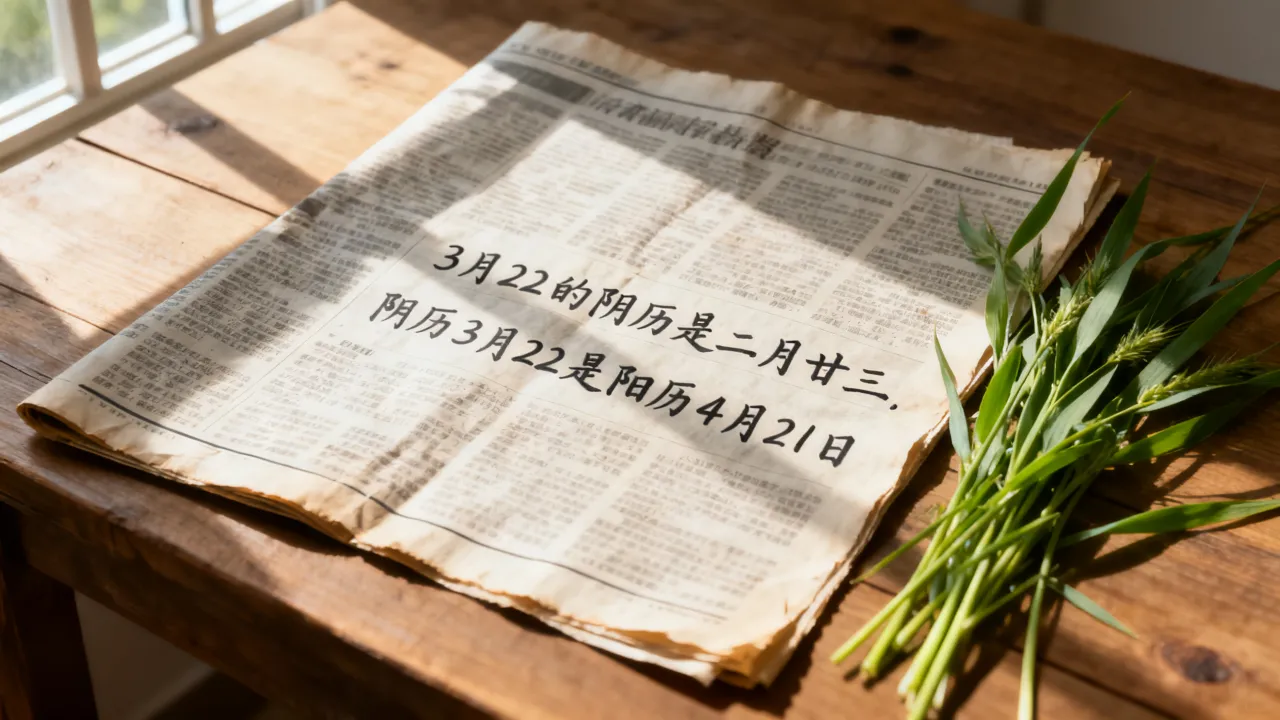 3月22的阴历是几月几号,阴历3月22是阳历几号 3月22的阴历是几月几号,阴历3月22是阳历几号