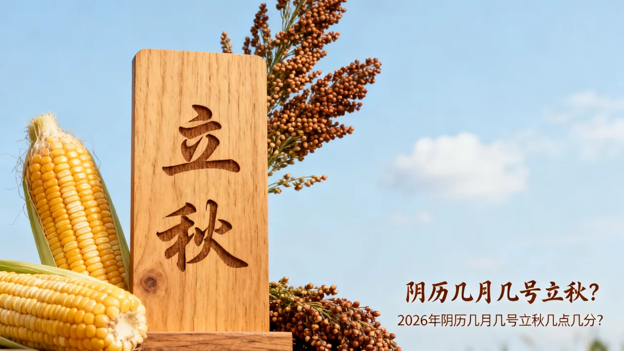 阴历几月几号立秋？2026年阴历几月几号立秋几点几分？
