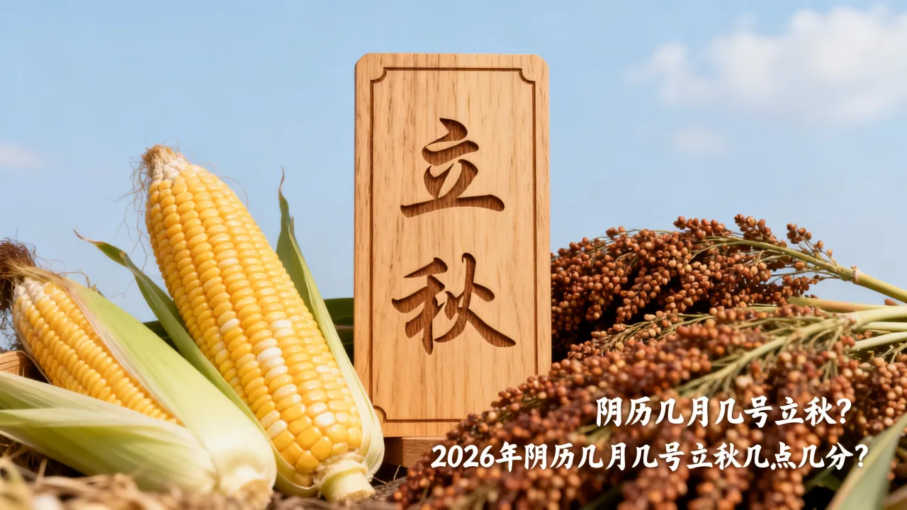 阴历几月几号立秋？2026年阴历几月几号立秋几点几分？