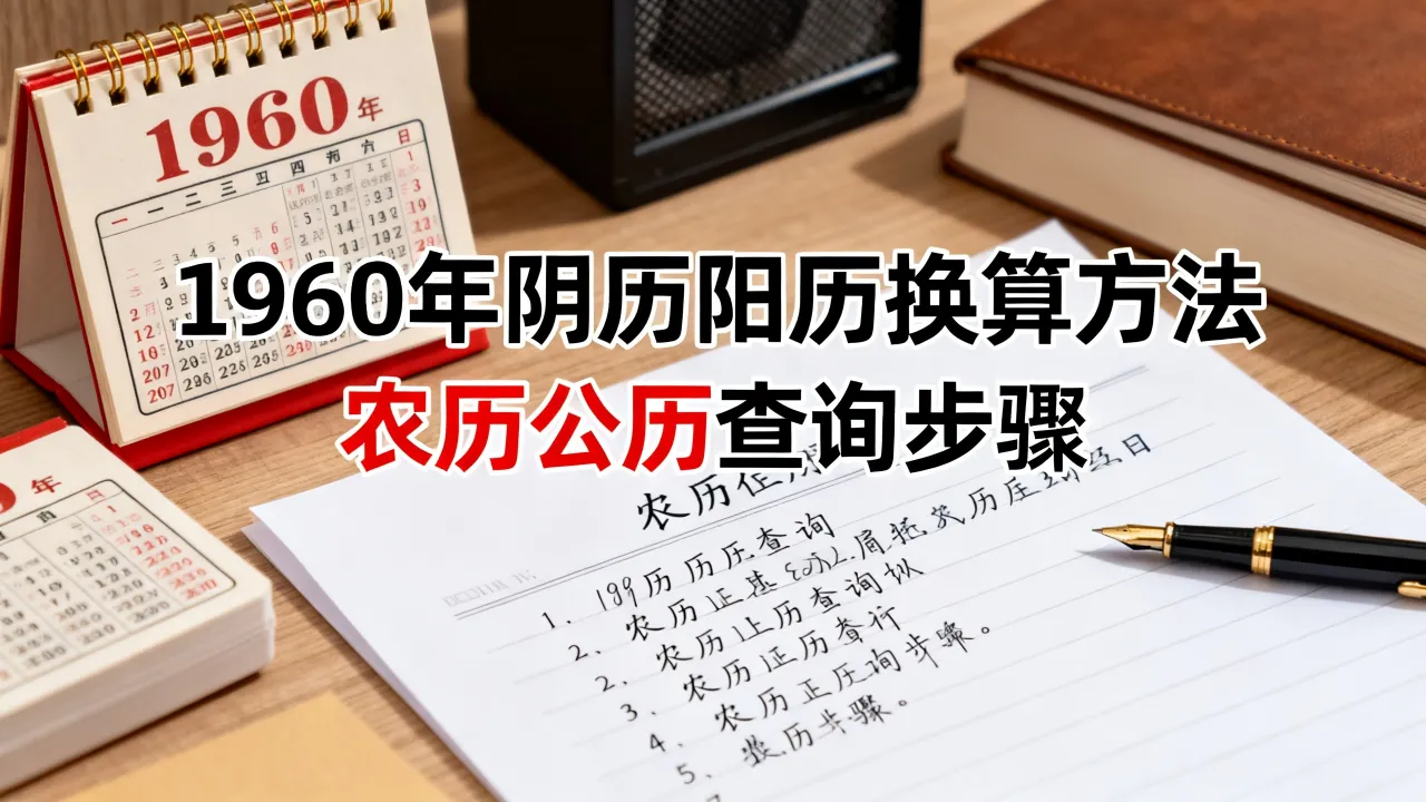 1960年阴历阳历怎么换算，农历公历怎么查询