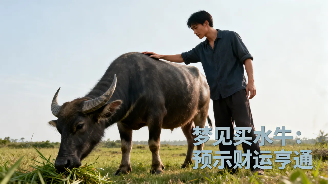 梦到买水牛是什么征兆，周公解梦梦见买水牛预示什么