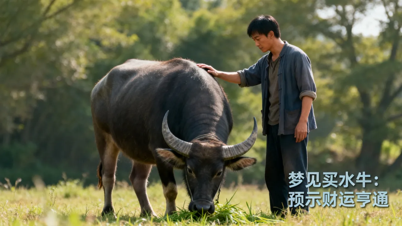 梦到买水牛是什么征兆，周公解梦梦见买水牛预示什么