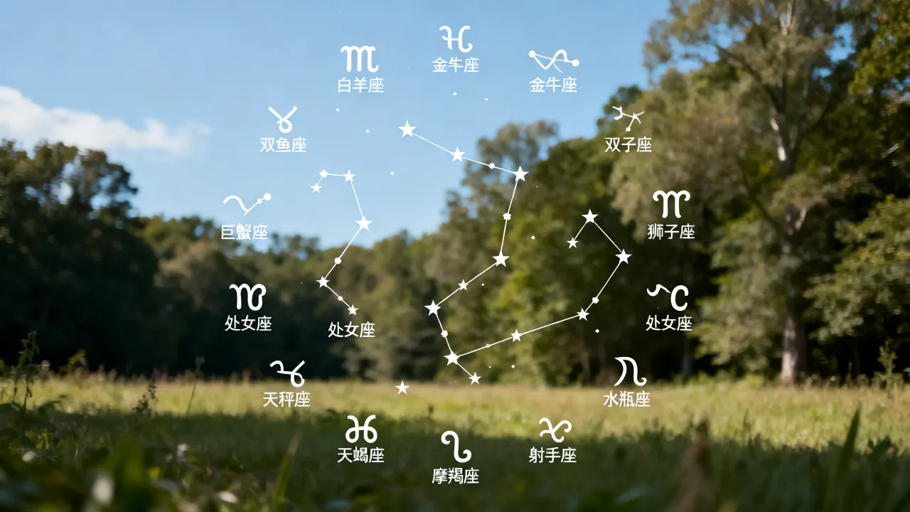 十二星座星象连线图怎么看？十二星座星象连线图怎么画