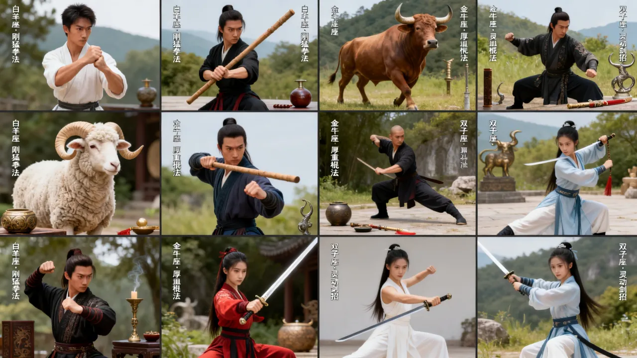 十二星座武功谁最强？，你的星座上榜了吗？