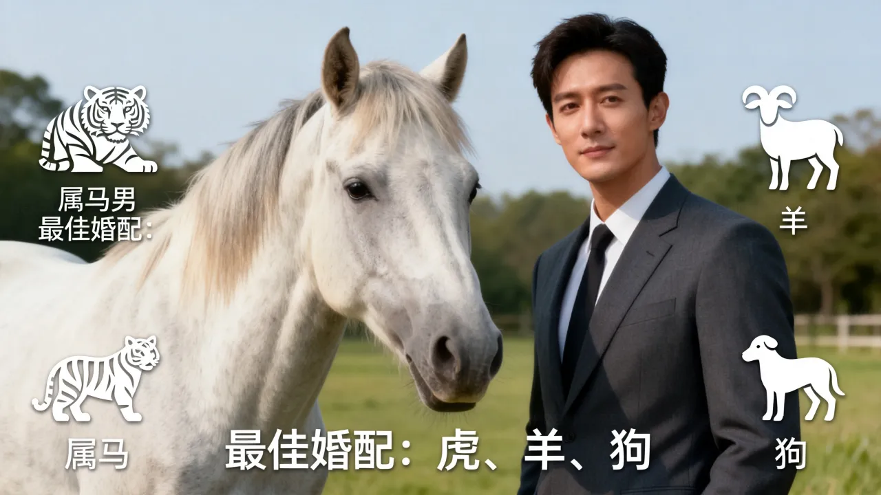 属马男士配什么属相最好婚姻，属马男的婚配最佳属相是什么