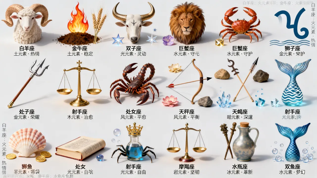 魔幻十二星座里谁才是隐藏的终极魔法师？十二星座魔法属性和命运全解析