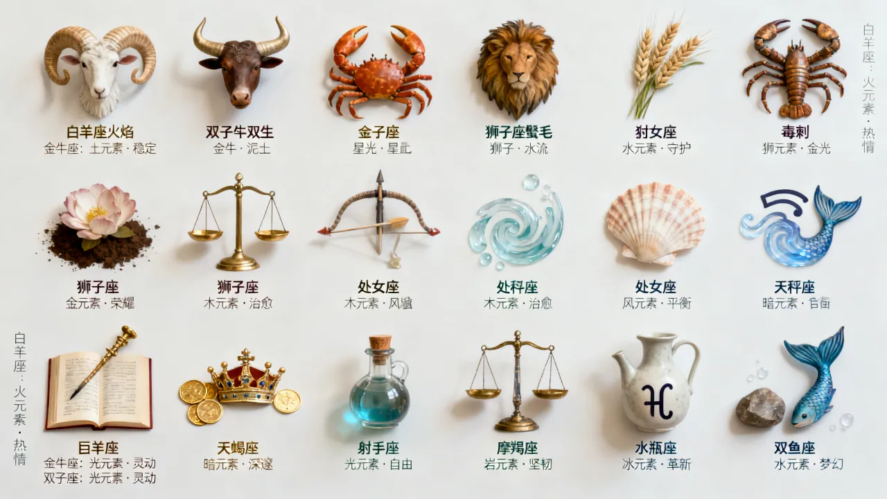 魔幻十二星座里谁才是隐藏的终极魔法师？十二星座魔法属性和命运全解析