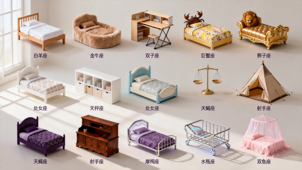 十二星座的小床是什么样的，哪个星座的床最舒适？
