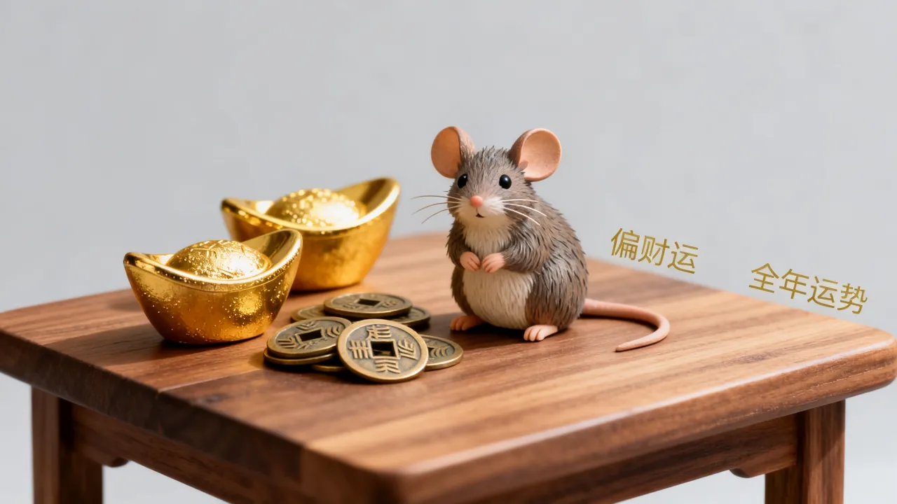 2026年属鼠人偏财运好不好，全年运势详解