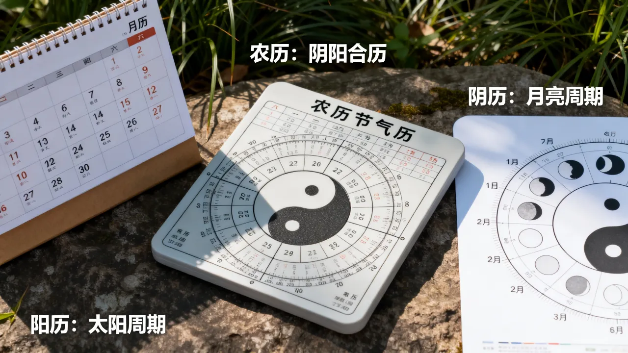 阳历和阴历对比有什么不同，农历是阴历吗？
