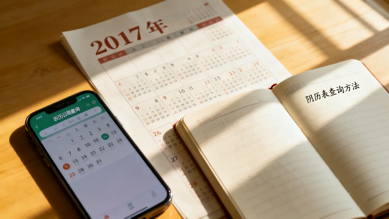 2017年阴历表怎么查?农历日期查询方法 2017年阴历表怎么查?农历日期查询方法
