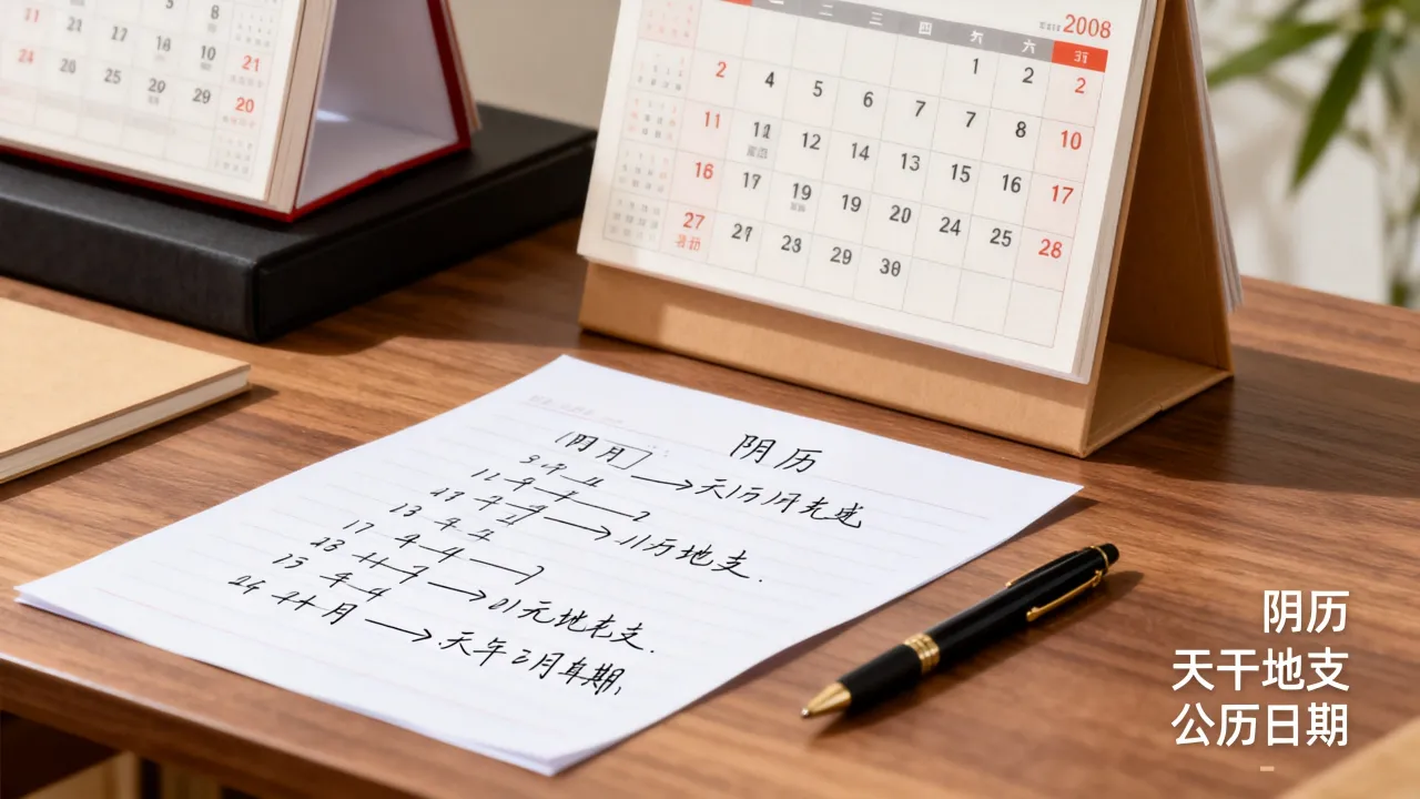 阴历是天干地支吗，怎么正确换算成公历日期，