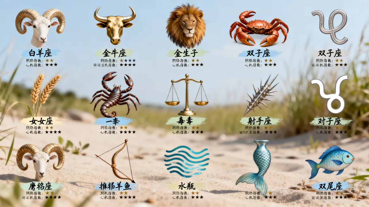 厚黑十二星座哪个最阴险？十二星座谁心机最深
