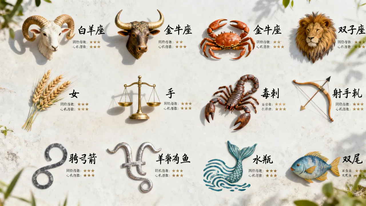 厚黑十二星座哪个最阴险？十二星座谁心机最深