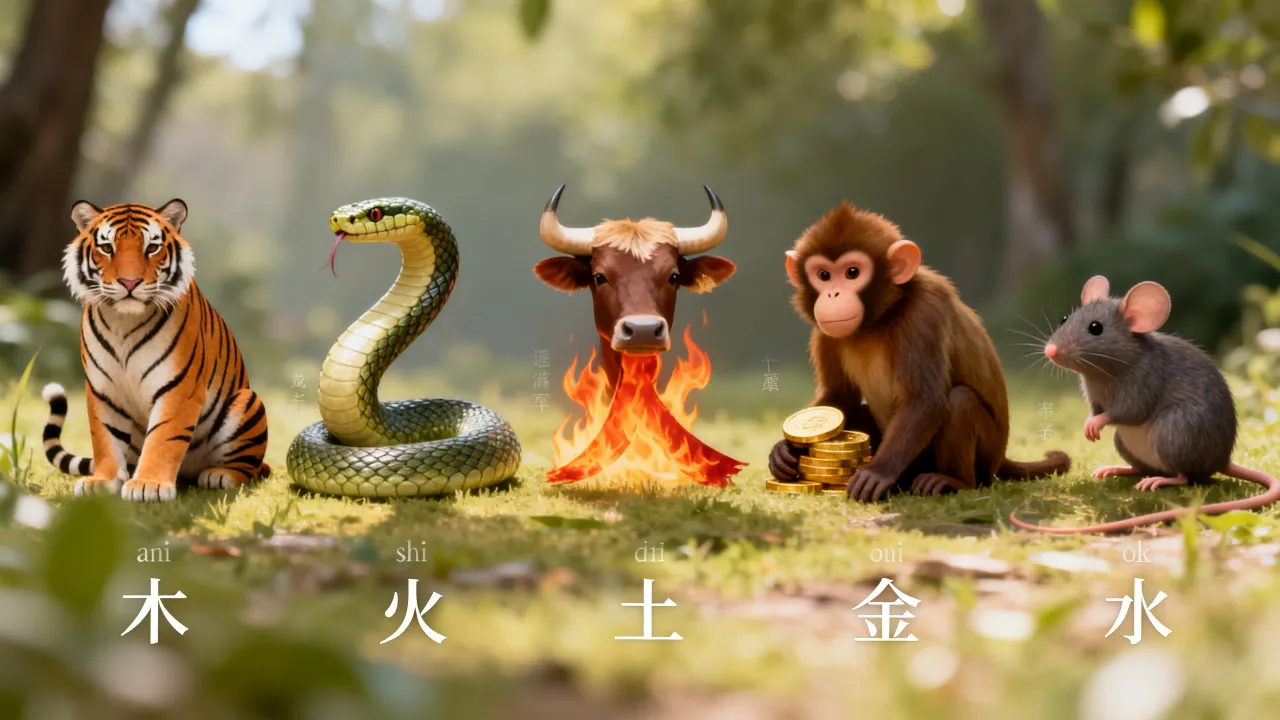 金木水火土是什么生肖,金木水火土是指哪个生肖 金木水火土是什么生肖,金木水火土是指哪个生肖