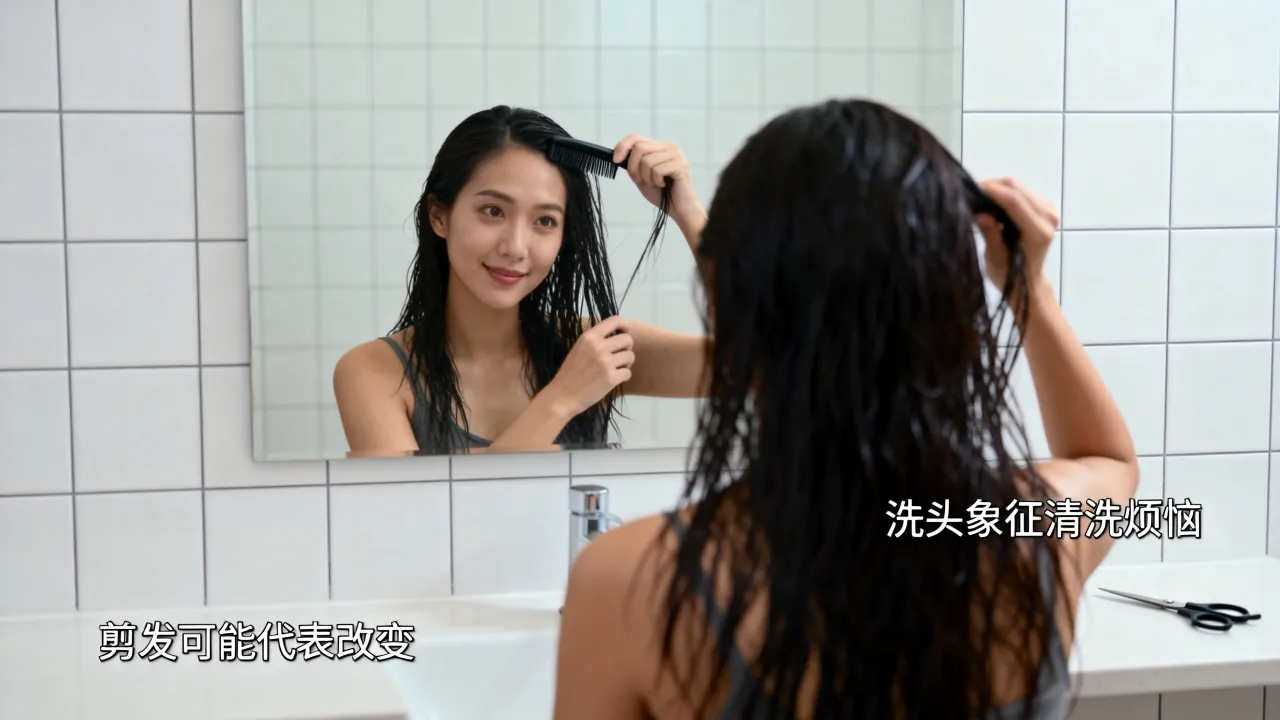 梦见洗头剪头什么寓意，女人梦见洗头剪头是什么征兆