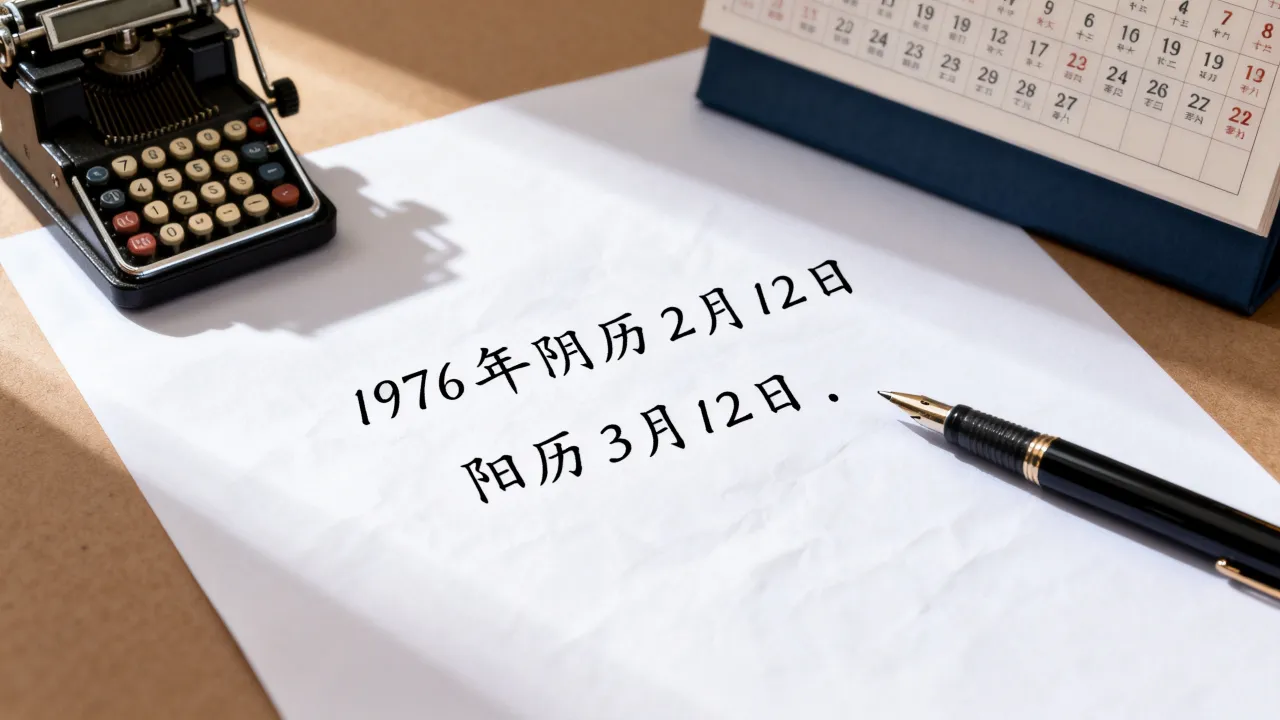 1976年阴历2月12日是阳历几号，阴历阳历转换查询