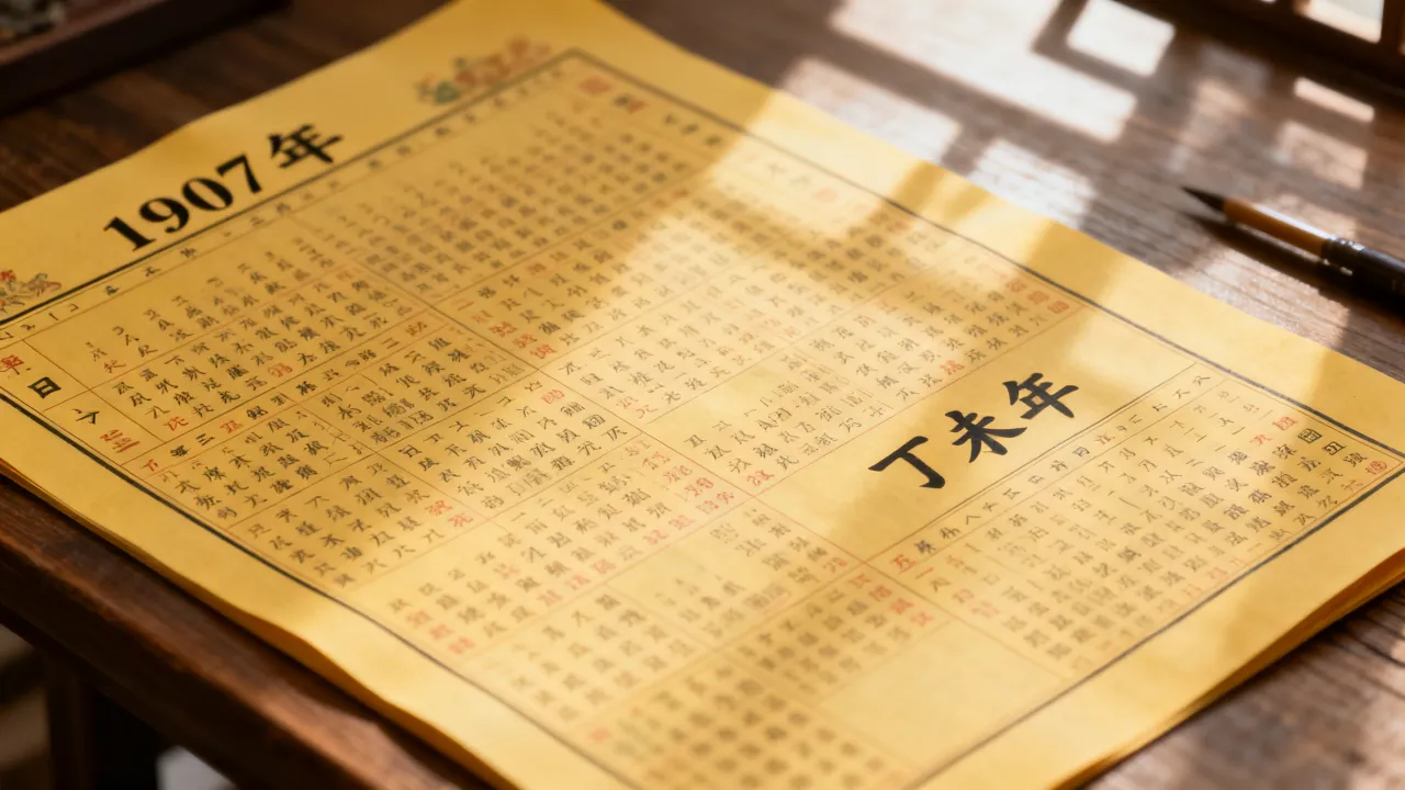 1907年是阴历哪一年,1907年对应农历什么年? 1907年是阴历哪一年,1907年对应农历什么年?