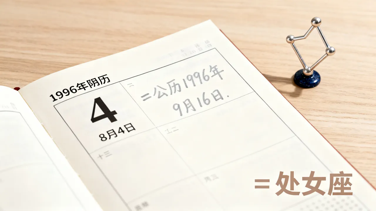1996年阴历8月4日是公历几月几号?阴历8月4日是什么星座 1996年阴历8月4日是公历几月几号?阴历8月4日是什么星座