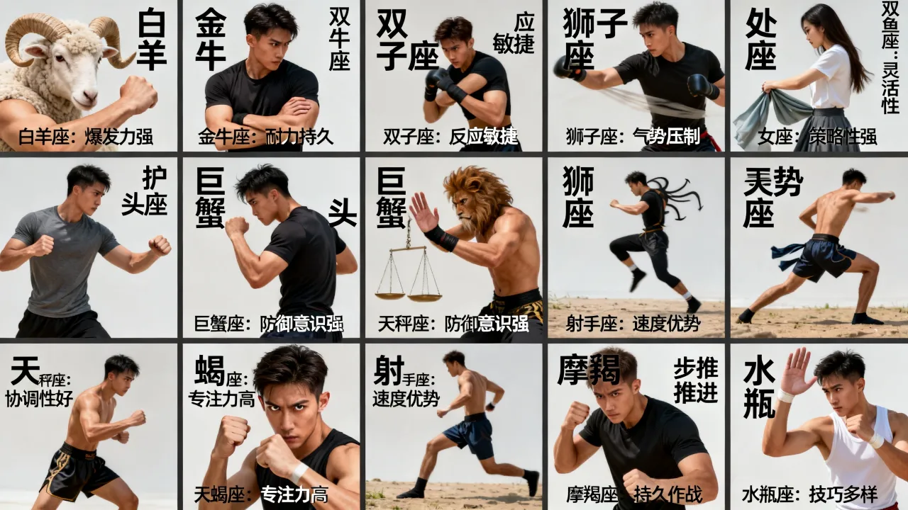 十二星座男战斗力谁最强,星座男打架实力全解析 十二星座男战斗力谁最强,星座男打架实力全解析