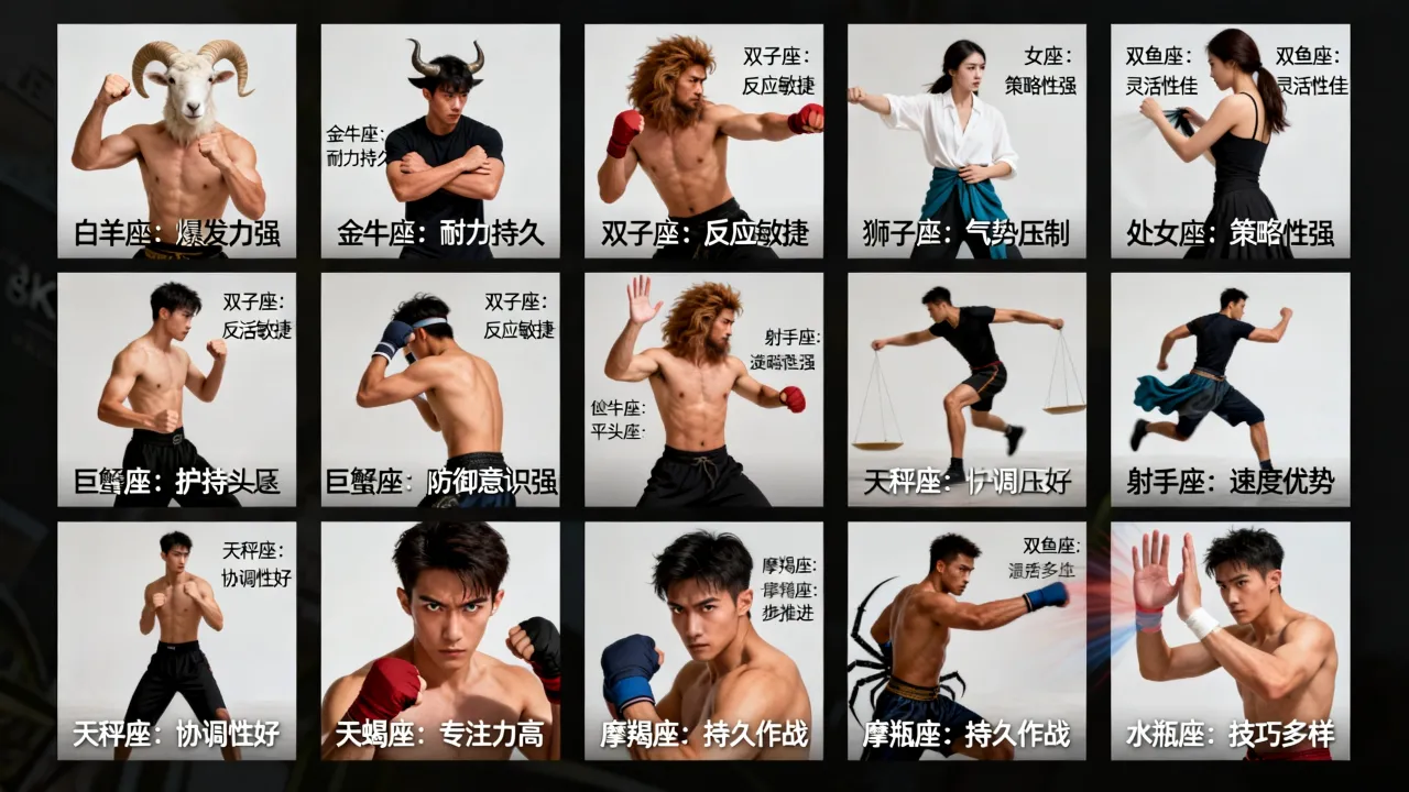 十二星座男战斗力谁最强，星座男打架实力全解析