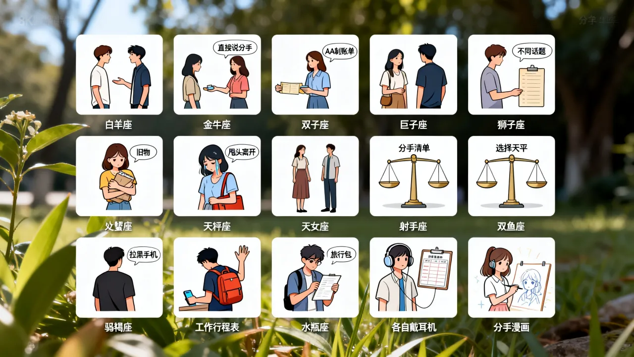 十二星座分手惯用手法是什么?各星座如何提分手 十二星座分手惯用手法是什么?各星座如何提分手