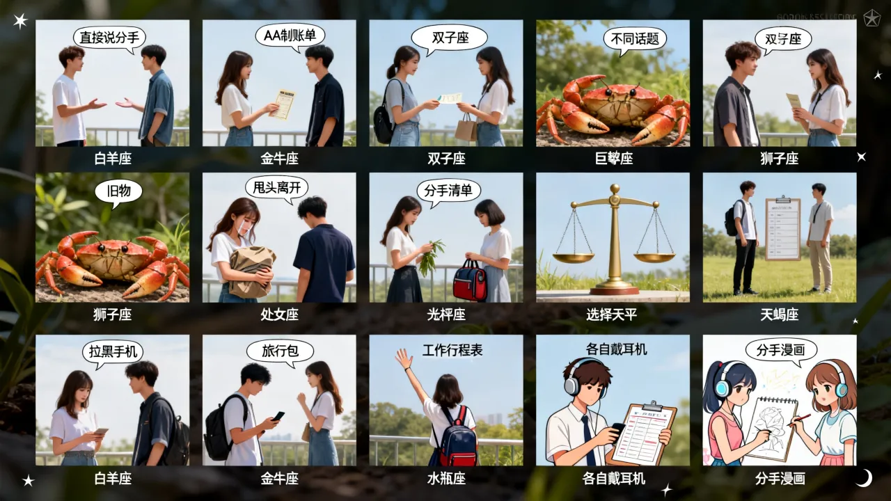 十二星座分手惯用手法是什么?各星座如何提分手 十二星座分手惯用手法是什么?各星座如何提分手