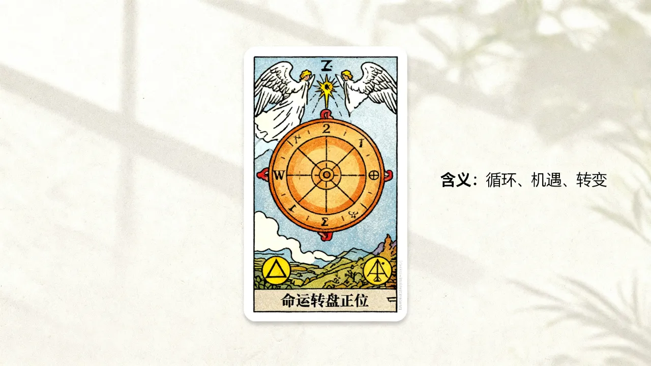 塔罗牌命运转盘正位是什么意思,命运转盘正位代表什么含义? 塔罗牌命运转盘正位是什么意思,命运转盘正位代表什么含义?