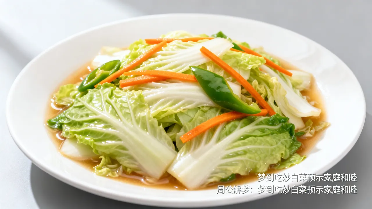 梦到了吃炒白菜意味着什么，周公解梦梦到吃炒白菜好不好