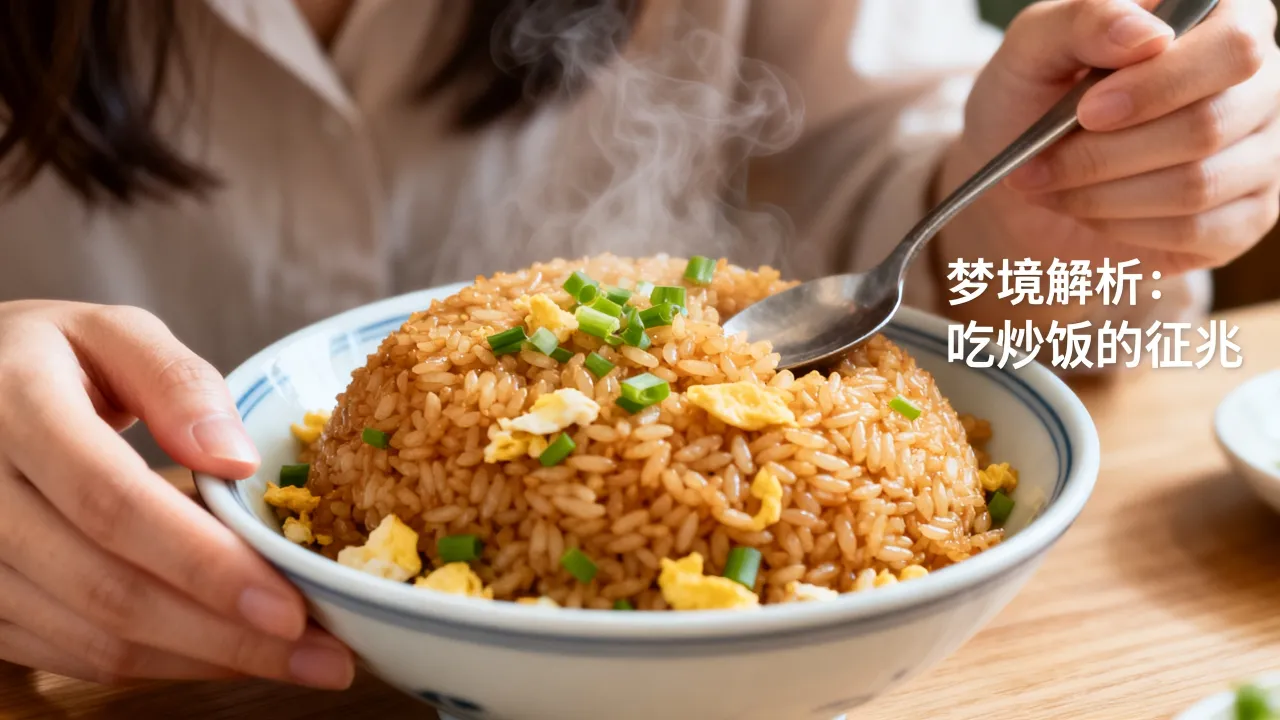 梦见炒饭吃是咋回事，女人梦见吃炒饭是什么征兆