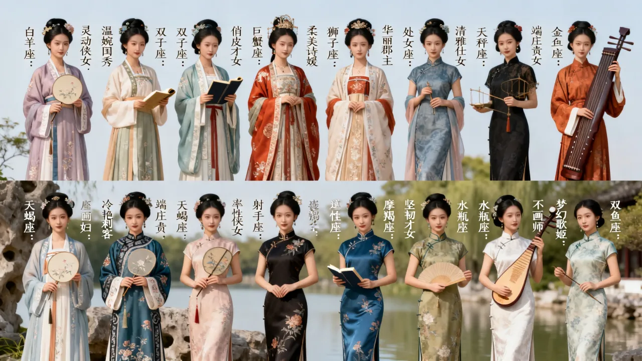 十二星座古典美人谁最美，哪个星座古典气质最迷人